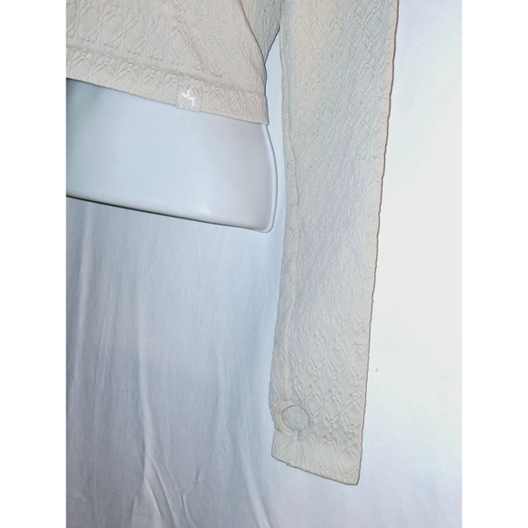 JoyLab Beige sz small yoga workout cutout Coquette stretch athletic top - Picture 4 of 5